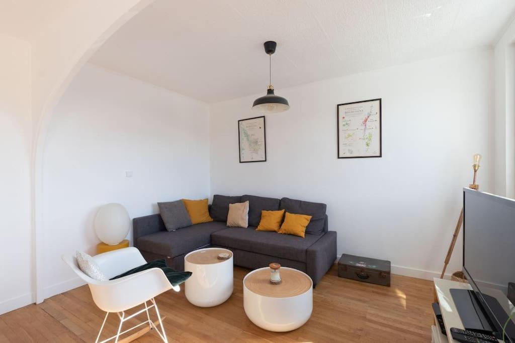 Cabana & Grand Appartement Cosy - Parking & Balcon Villefranche-sur-Saone Bagian luar foto